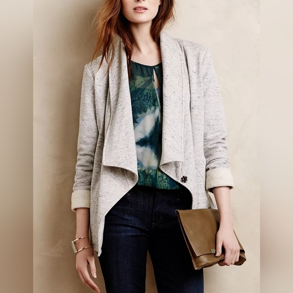 𝅺Anthropologie Saturday Sunday Lake Ridge Double Breasted Jacket Women's S